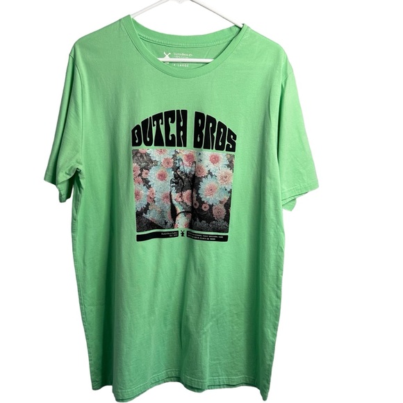 Dutch Bros Green SMALL+Medium+L+XL+XXL+XXXL Flowers “To Be So…” Established ‘92 - Picture 1 of 9